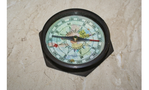 Bussola Marine Directional Compass 1917 ottone